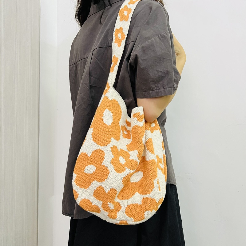 Túi Xách Đan Len Dễ Thương Phong Cách Boho Cho Nữ