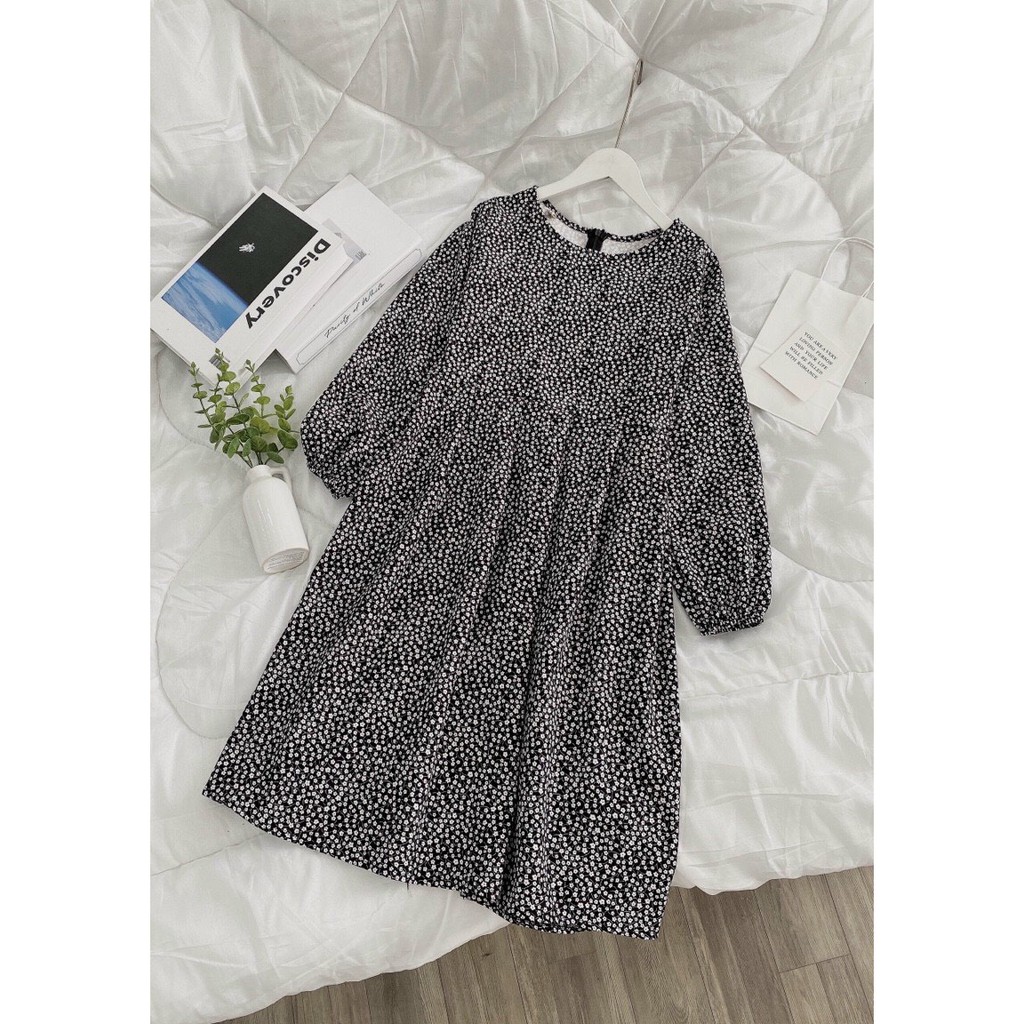 Set đồ nữ, set đầm babydoll hoa nhí kèm gile cổ V mặc siêu xinh mặc đi chơi đi dạo hay đi du lịch thoải mái Tây Thi Shop | BigBuy360 - bigbuy360.vn