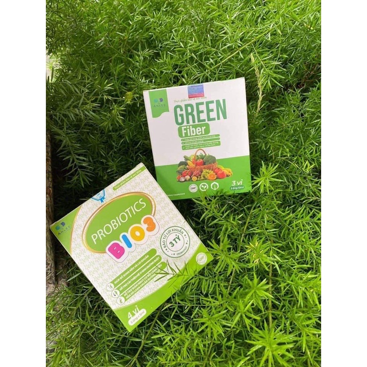 Bộ đôi hỗ trợ táo bón_Men Probiotics Bio3 + Chất Xơ Green Fiber