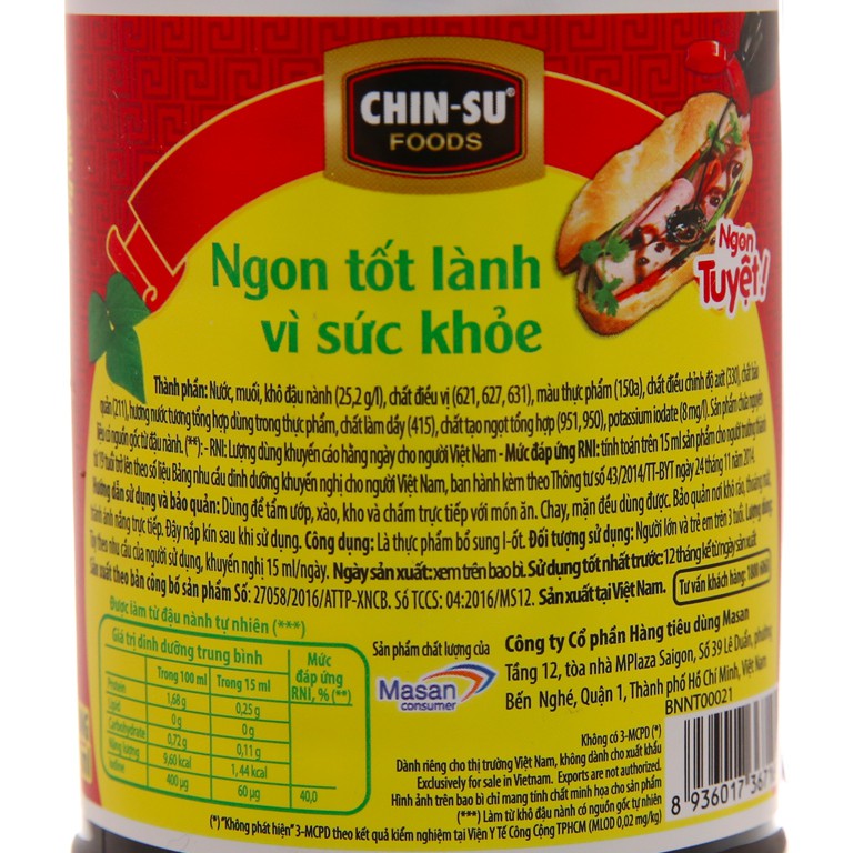 Xì dầu Tam Thái Tử Nhị Ca 500ml
