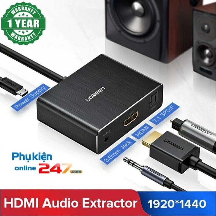 Bộ tách âm thanh quang trên cổng HDMI ra dàn âm thanh