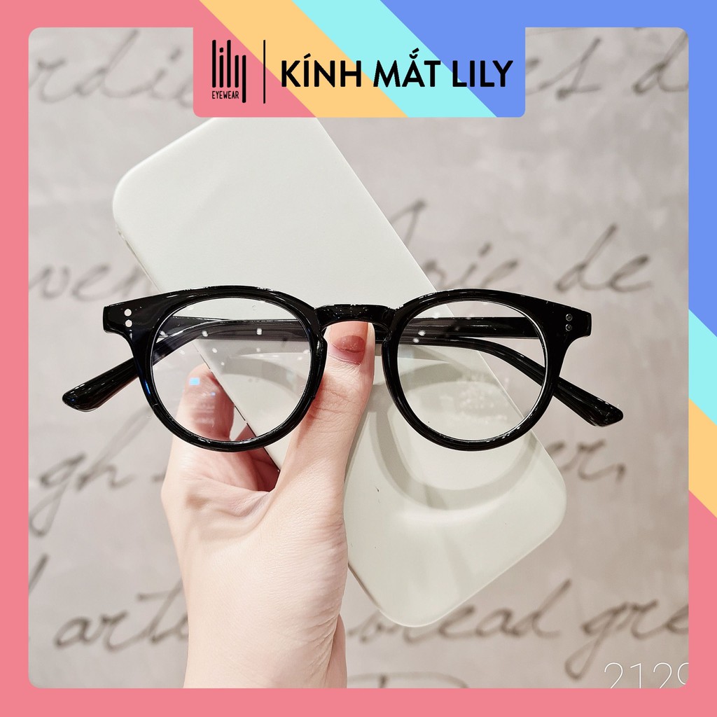 Gọng kính cận nhựa dẻo mắt tròn nhiều màu lilyeyewear 2129 | BigBuy360 - bigbuy360.vn