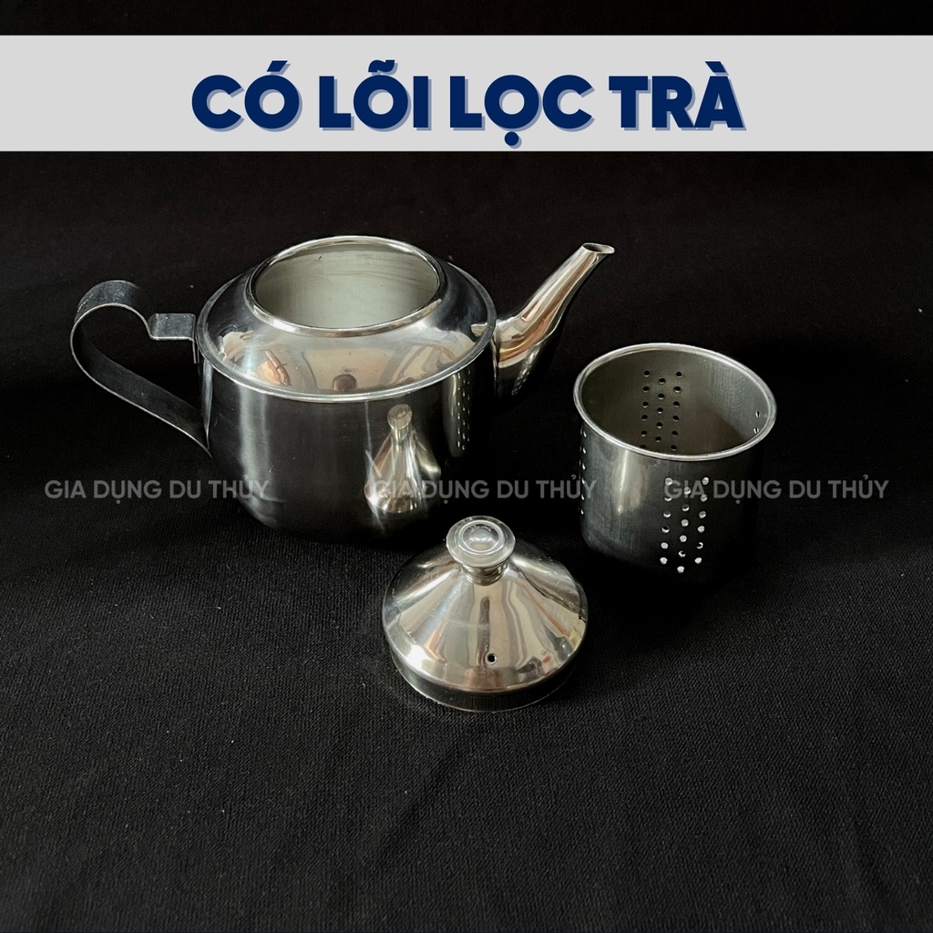 Bình trà inox có lõi lọc dung tích 1000 ml có lõi lọc trà tiện lợi, thiết kế có nắp đậy kín tiện dụng dễ dàng vệ sinh