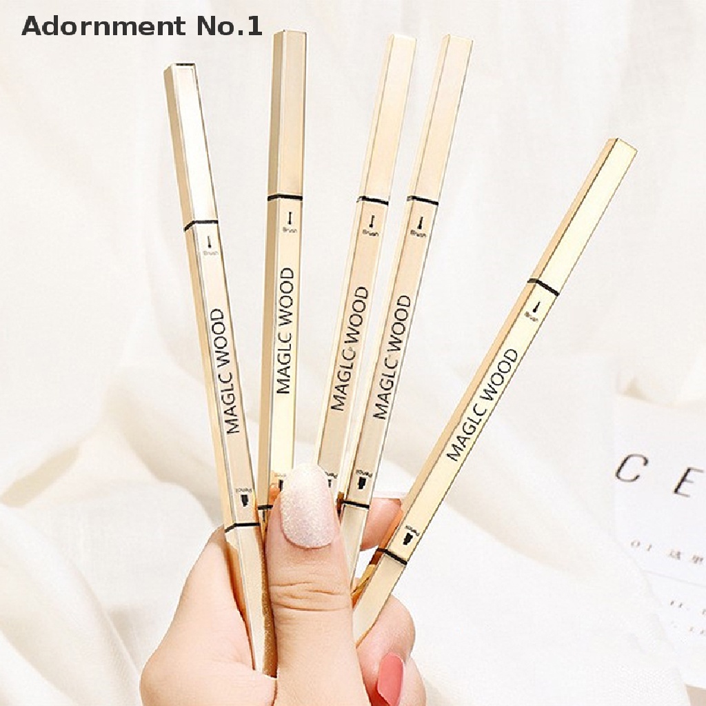 Bút kẻ lông mày hai đầu tam giác siêu mịn chống thấm nước 5 màu tùy chọn
