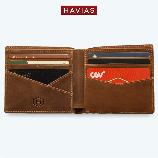 Ví Ngắn Enus Handcrafted Wallet HAVIAS_Nâu