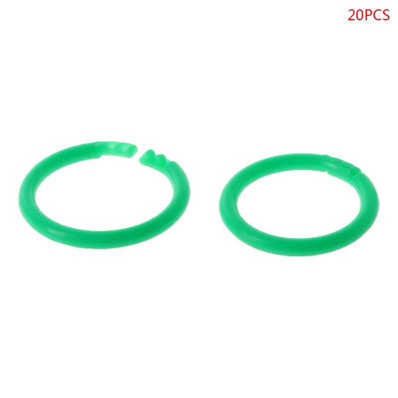 Set 20 khoen tròn bằng nhựa sáng tạo dùng để đóng giấy rời làm sổ lưu niệm/ album ảnh