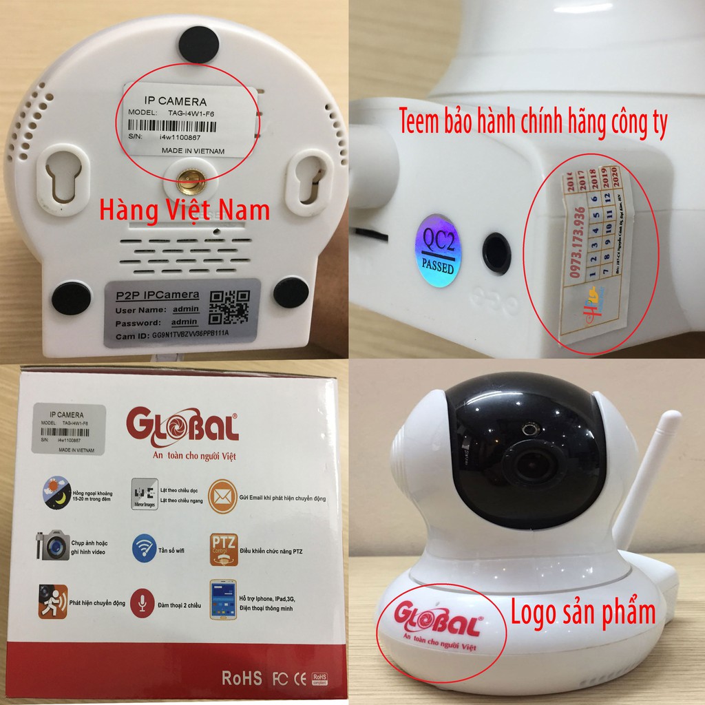 Camera Global WIFI không dây Việt Nam - Camera IP WIFI HD720P | BigBuy360 - bigbuy360.vn
