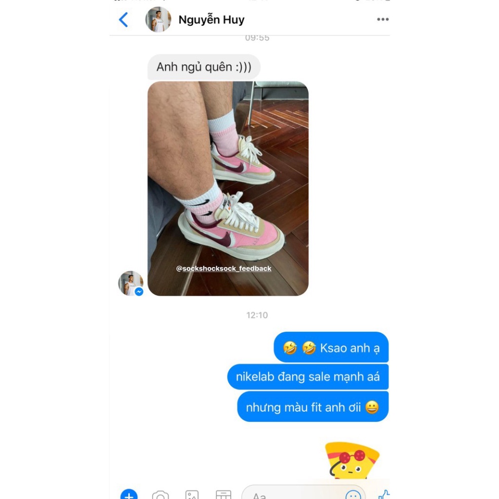 Tất Double Layer ✔️ ✔️ Một Tất Hai Layer Swoosh Vớ Nam Nữ Cổ Trung Có Đệm Cushion Thoáng Khí - SSS