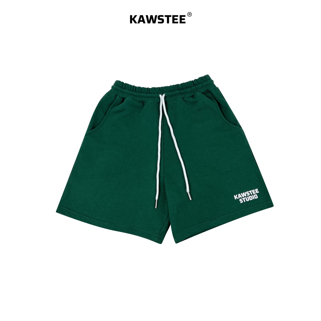 Quần shorts KAWSTEE form unisex chất liệu 100% cotton nhiều màu