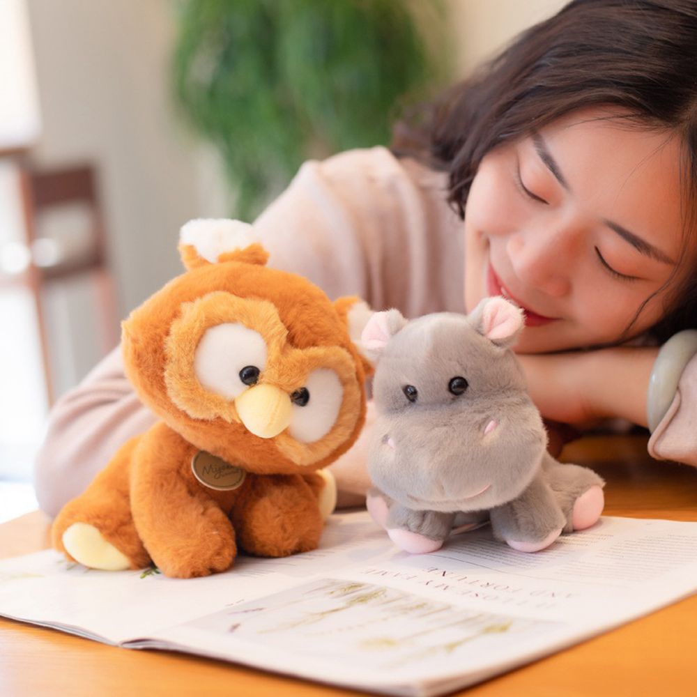 LANFY 10 Styles Shake Head Stuffed Toy Kawaii Appease Toys Shake One's Head Plush Doll 15/20/30cm Cute Cartoon Animals Plushie Present Tilting Head Hippo Plush Pillow Frog Plush Toys