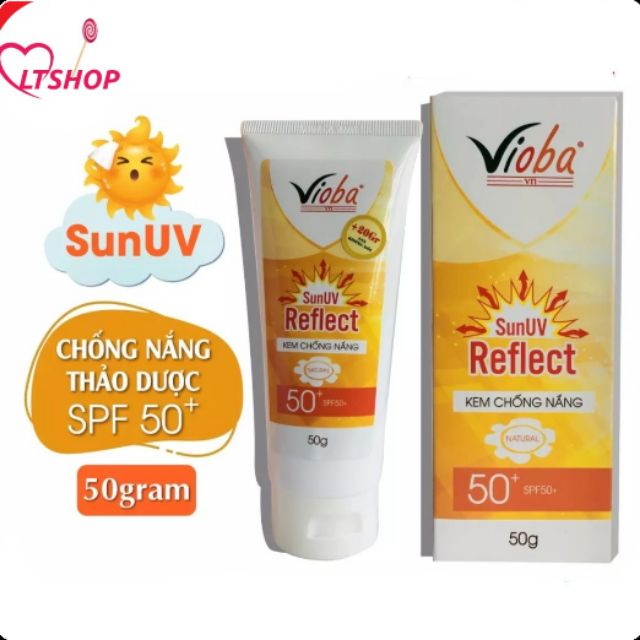 Kem chống nắng dưỡng da mặt và body SunUV Reflect SPF50+ của Vioba