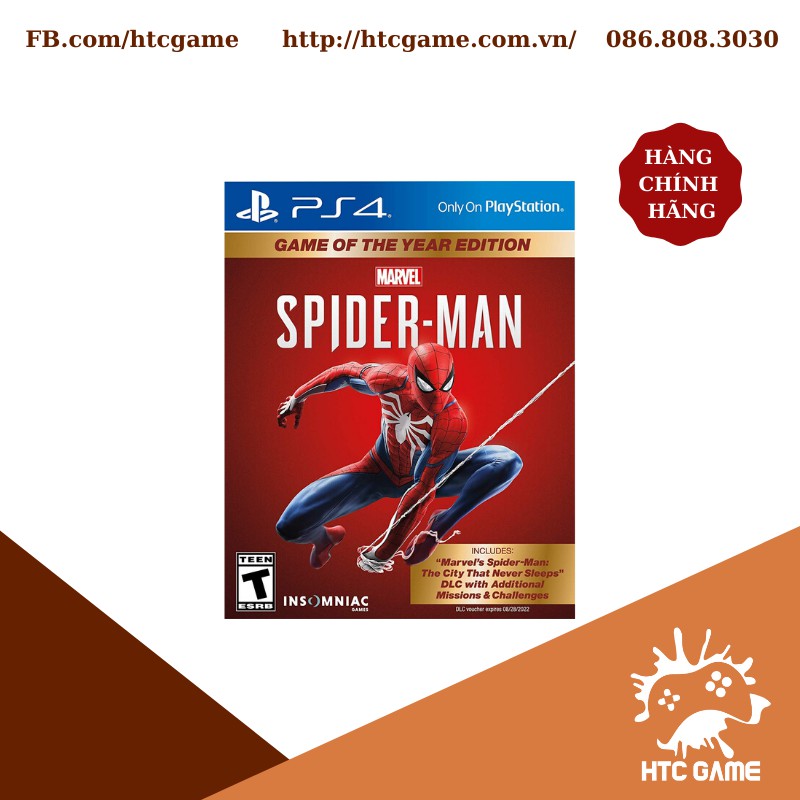 Đĩa Game Spider Man / GOTY dành cho PS4/PS5