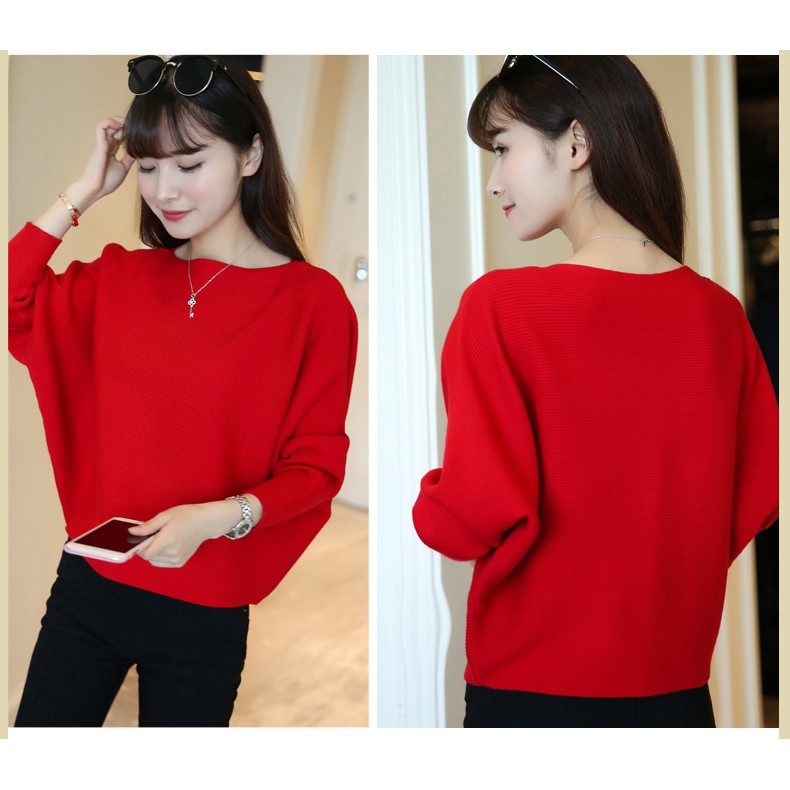 Áo len cánh dơi freesize