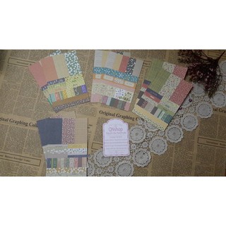 Bộ Sticker Vintage số 2 (8 tờ), nguyên liệu làm scrapbook, love box