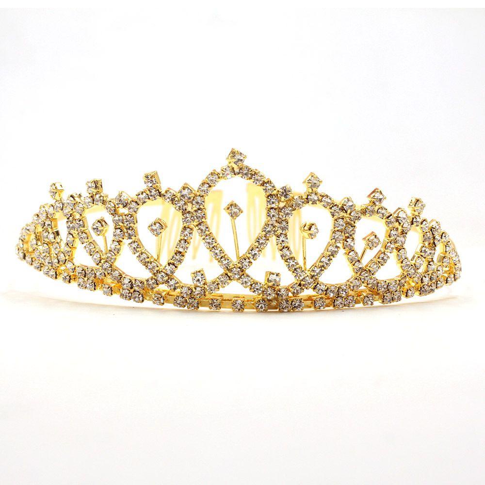✿EUTUS✿ 2Pcs/Set New Crown Headwear Women Girls Queen Crowns Birthday Sash Gifts Birthday Decoration Metal Shiny|Tiara Set/Multicolor