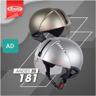 NÓN BẢO HIỂM ANDES KÍNH DẤU KÍNH 3S 181 CAO CẤP CHÍNH HÃNG