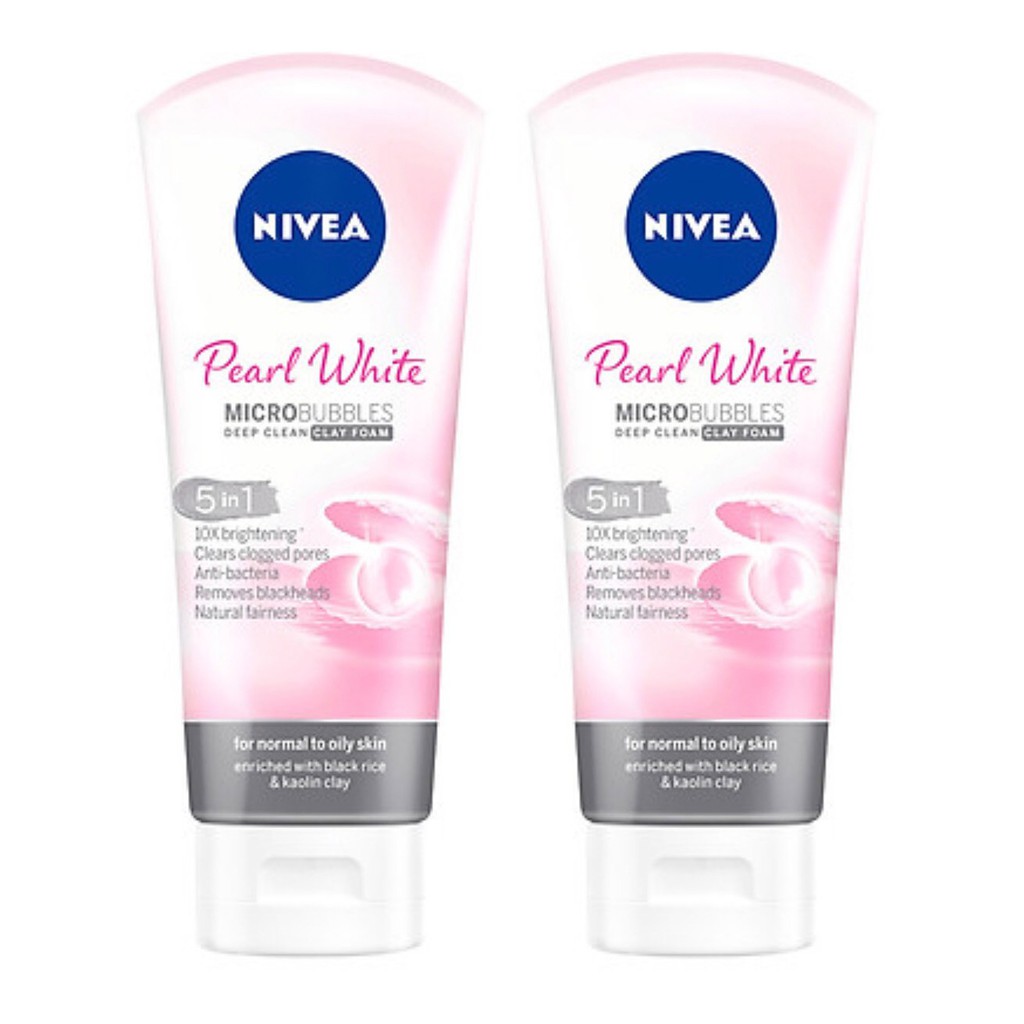 🎀🎀Sữa Rửa Mặt Nivea Đất Sét Pearl White - 100g