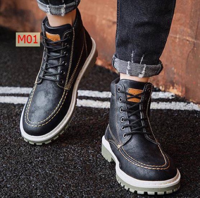 GIÀY BỐT NAM CỔ CAO - GIÀY NAM CỔ  CAO TĂNG CHIỀU CAO | BigBuy360 - bigbuy360.vn