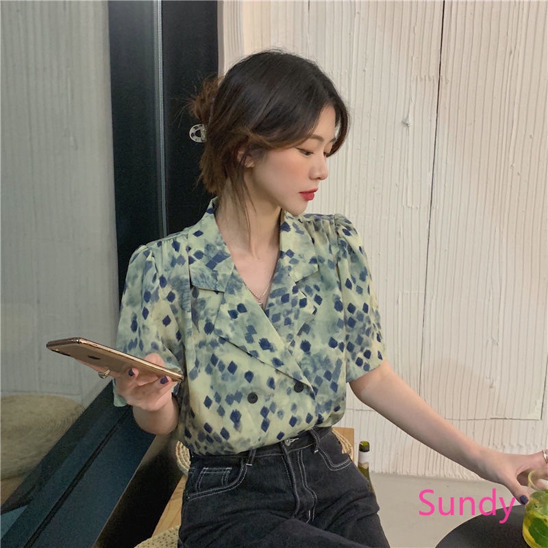 Áo Chiffon Dáng Rộng Thời Trang Mùa Hè Có Size Lớn Cho Nữ