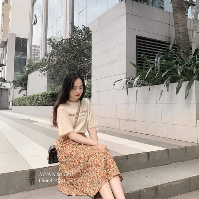 Chân váy hoa nhí ( hàng có sẵn)