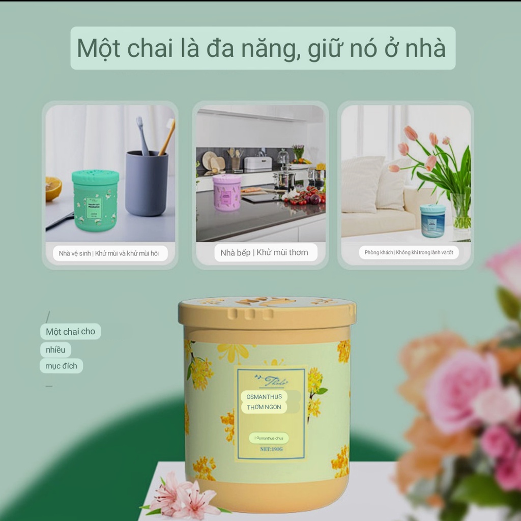 Sáp thơm phòng Thalo nhiều mùi hương để phòng ngủ nhà vệ sinh ô tô, Hộp 190g [Shop CEC]