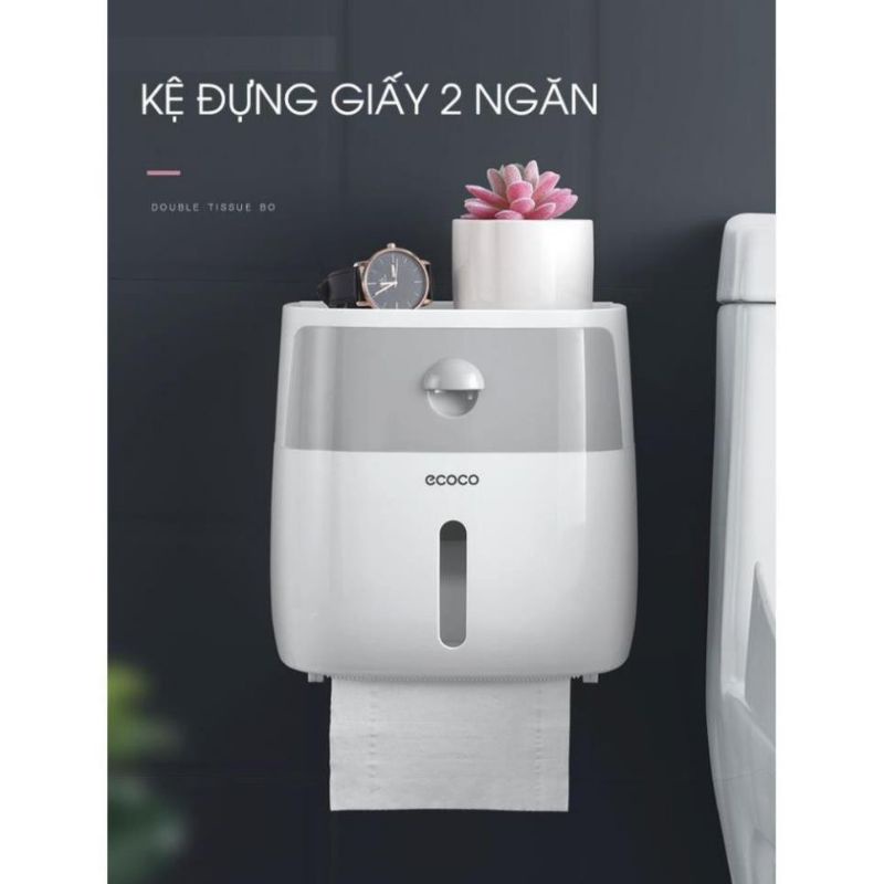 Hộp Đựng Giấy Vệ Sinh  ECOCO Chính Hãng,Cao Cấp Tiện Ích