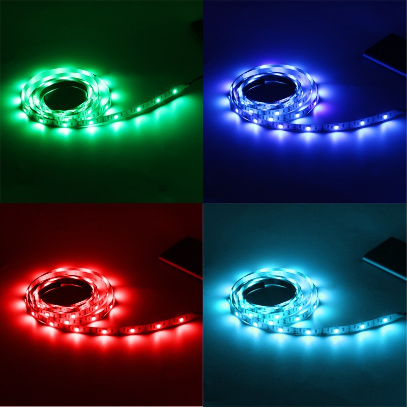 Dải đèn led 30 bóng 5V không thấm nước kèm điều khiển từ xa