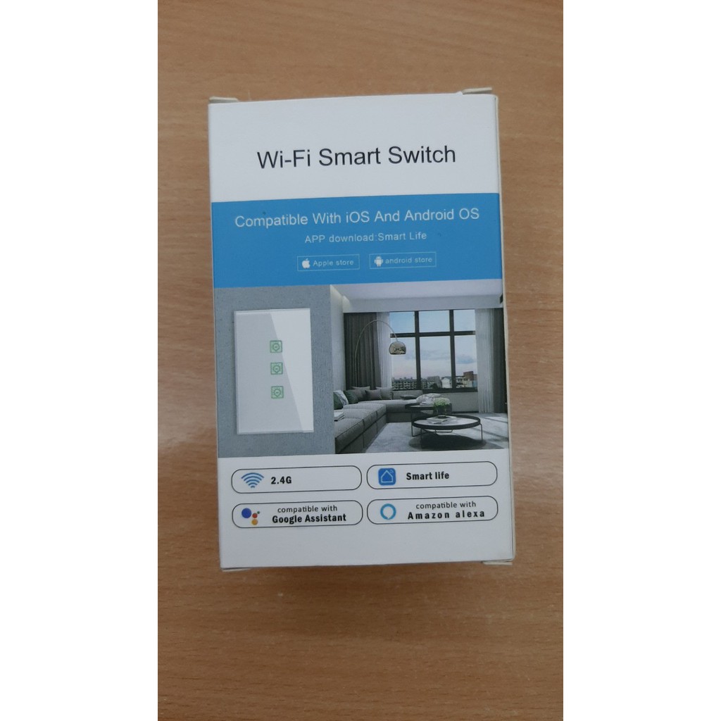 [Smart Home] Công Tắc Wifi Smart Switch 3 nút ,app Smart Life,TUYA