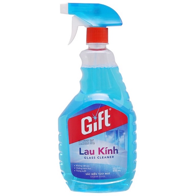 Nước lau kính chai xịt 580ml Gift