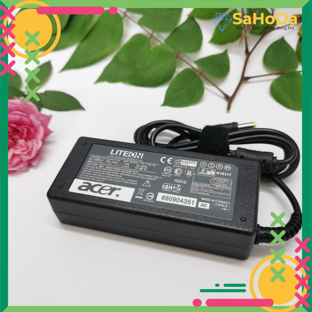 Sạc Laptop Acer 19V-3.42A chân thường, adapter laptop acer