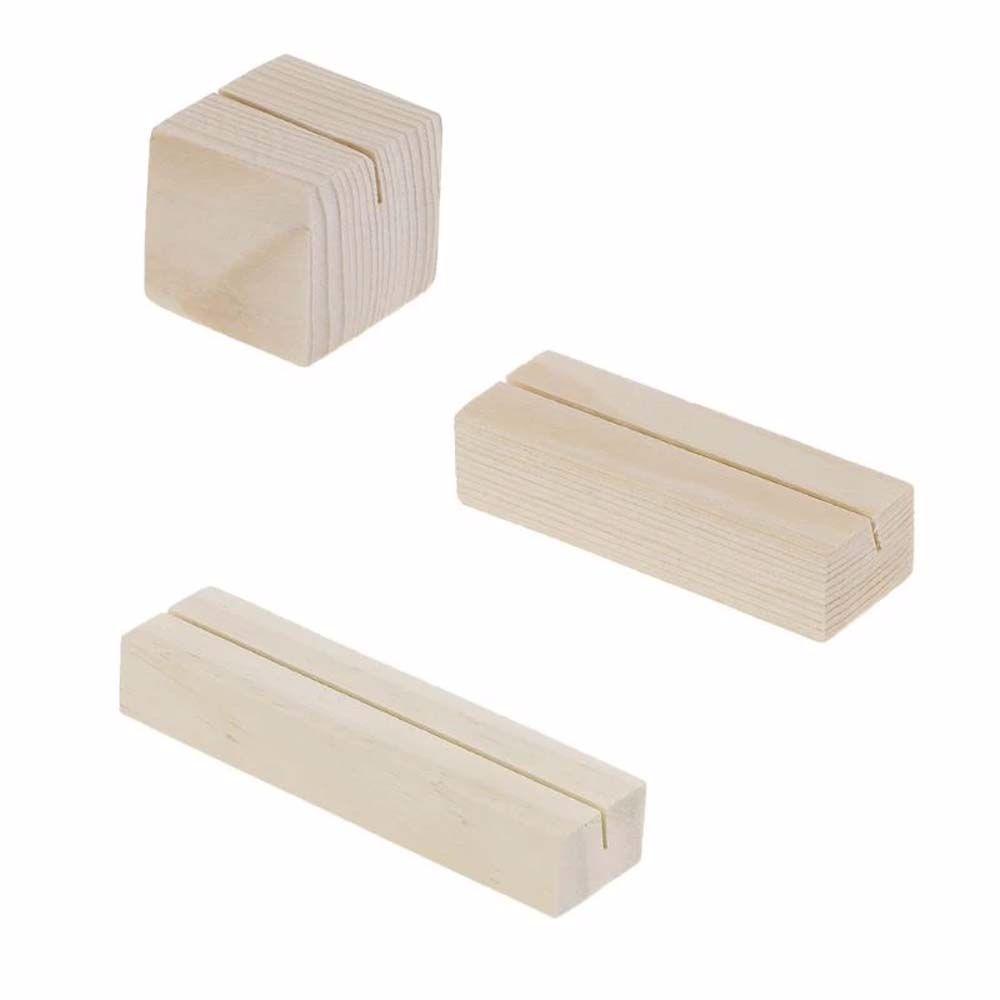 PEWANY Giá Đỡ Kẹp Ảnh / Thẻ Ghi Chú Bằng Gỗ Tự Nhiên Trang Trí Nhà Cửa / Văn Phòng