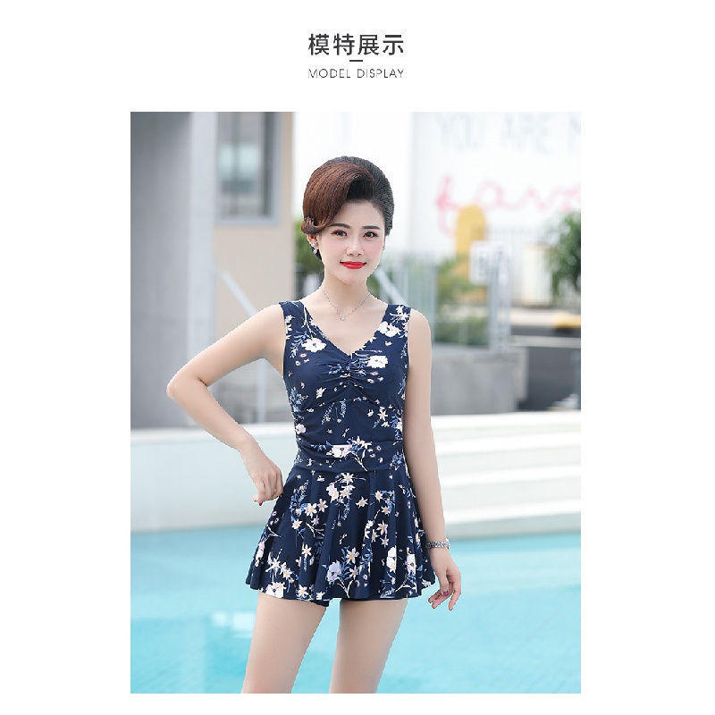 Bộ Đồ Bơi Cỡ Lớn Che Bụng Kín Đáo Cho Phụ Nữ Trung Niên