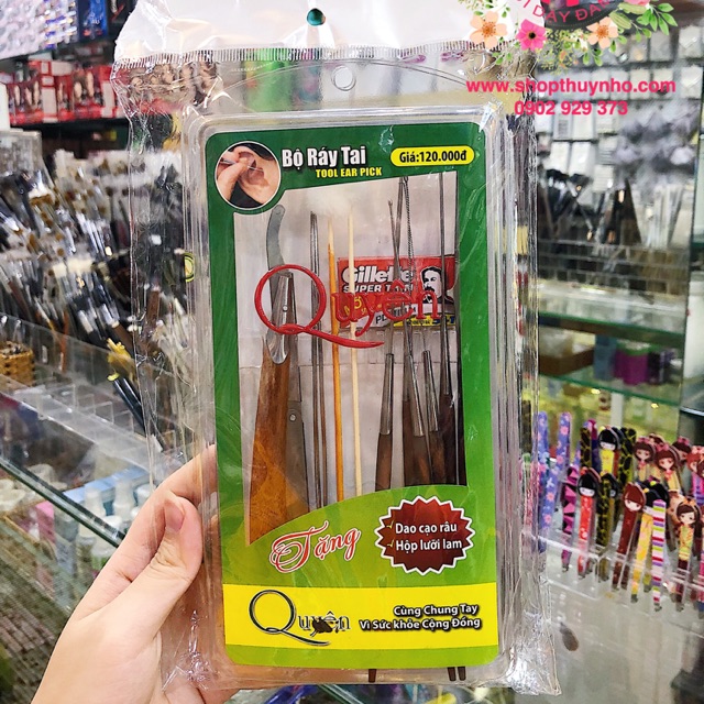 Bộ dụng cụ ráy tai 10 món chuyên nghiệp - Quyên