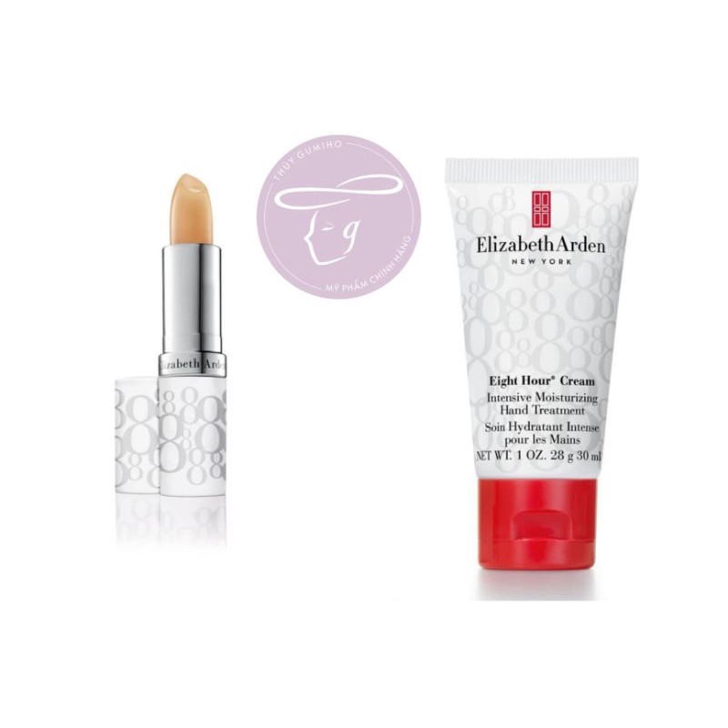 Son Dưỡng Elizabeth Arden Eight Hour Cream Lip Protectant Stick và kem dưỡng đa năng Eight hour cream protectant