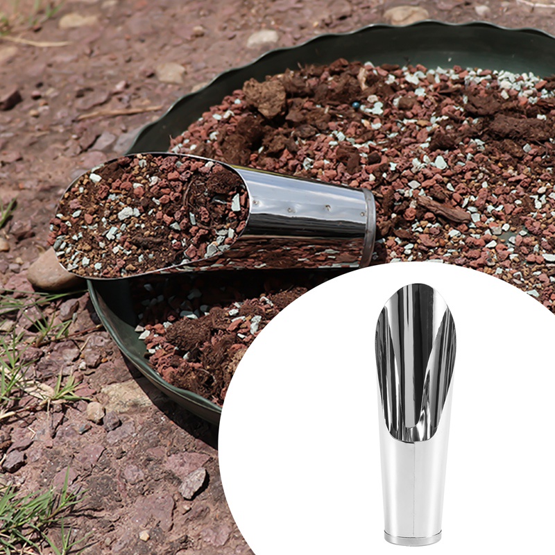 Set 3 Dụng Cụ Xúc Đất Làm Vườn Bằng Thép Không Gỉ Chuyên Nghiệp