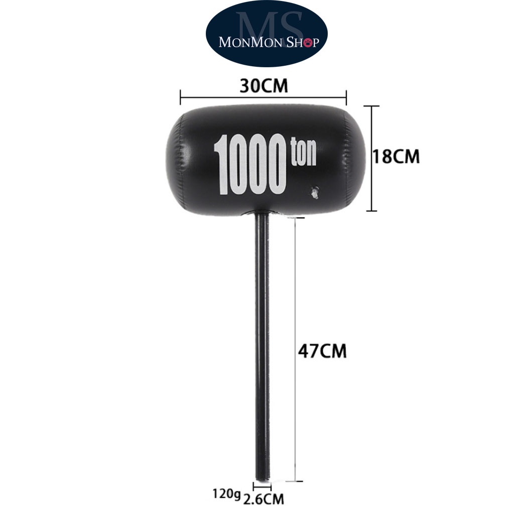 Đồ Chơi Búa Hơi Cầm Tay 1000 Tấn/ Búa Hơi Ráp Việt Size Lớn Tặng kèm đồ Bơm chất lượng đảm bảo