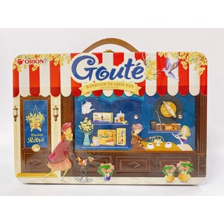 BÁNH ORION GOUTE GIÒN TAN HỘP NHẠC 475,2G