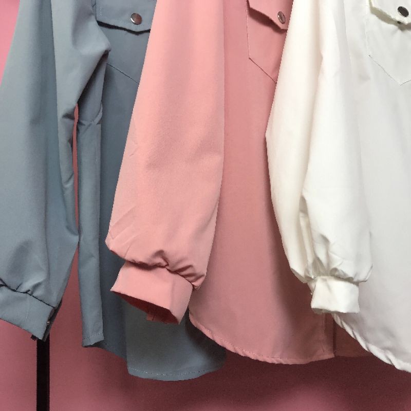 Áo Sơ Mi Dài Tay Unisex Form Rộng Siêu Hot Chất Kaki Cực Đẹp (SP4) kiểu áo sơ mi nữ dáng dài mẫu mới 2021 Zuca Shop