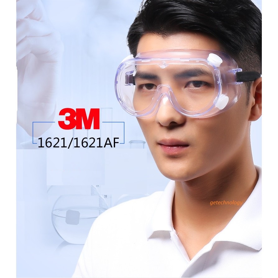 Kính Bảo Hộ Chống Hóa Chất 3M 1621AF