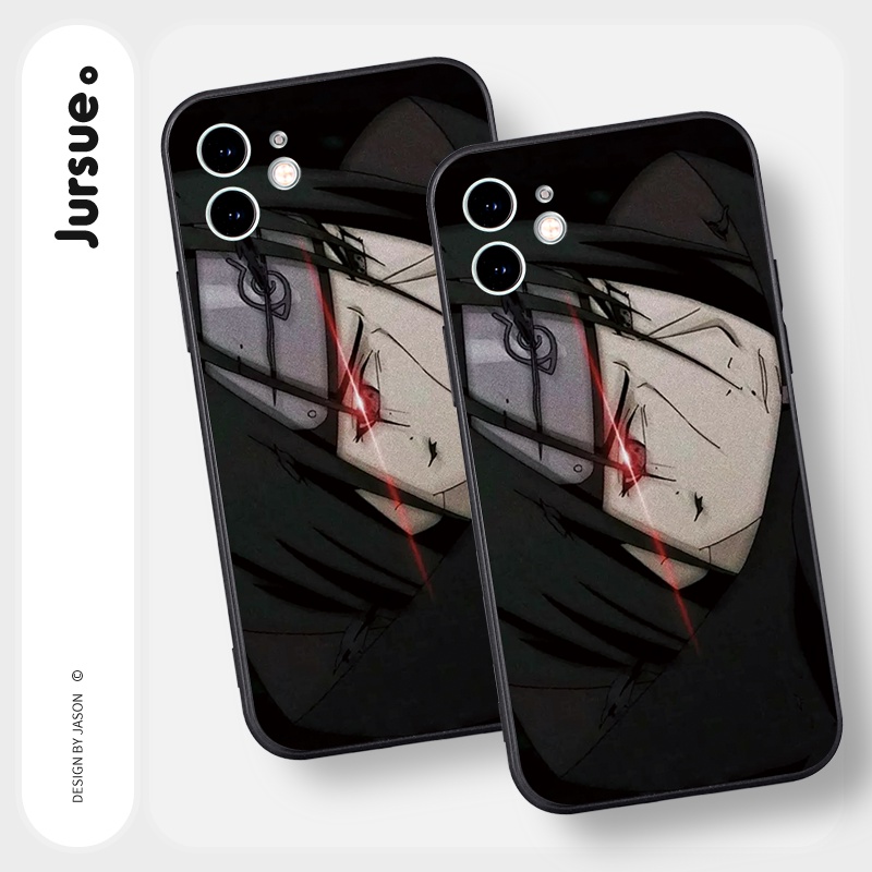 Ốp lưng JURSUE silicon mềm hoạt hình ngộ nghĩnh đen cho iPhone 13 12 11 Pro Max SE 2020 X XR XS ip 8 7 6 6S Plus Y364