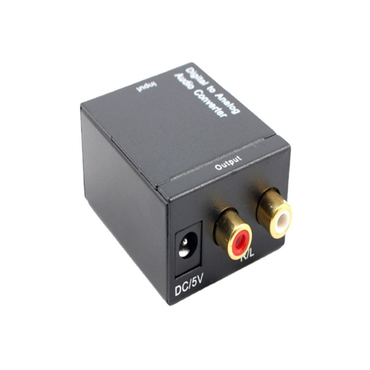 Bộ Chuyển Đổi Âm Thanh Đồng Trục Quang Học Toslink Optical Sang Analog Rca L/R 1 Cái