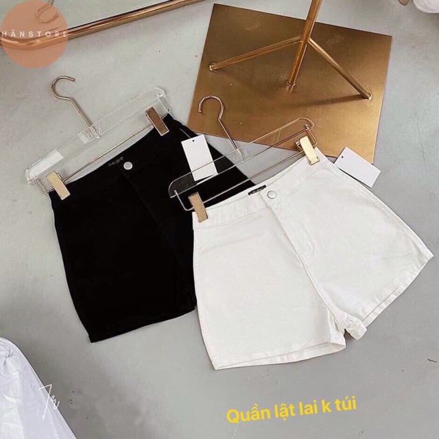 Free ship_Quần đùi lưng cao 1 nút