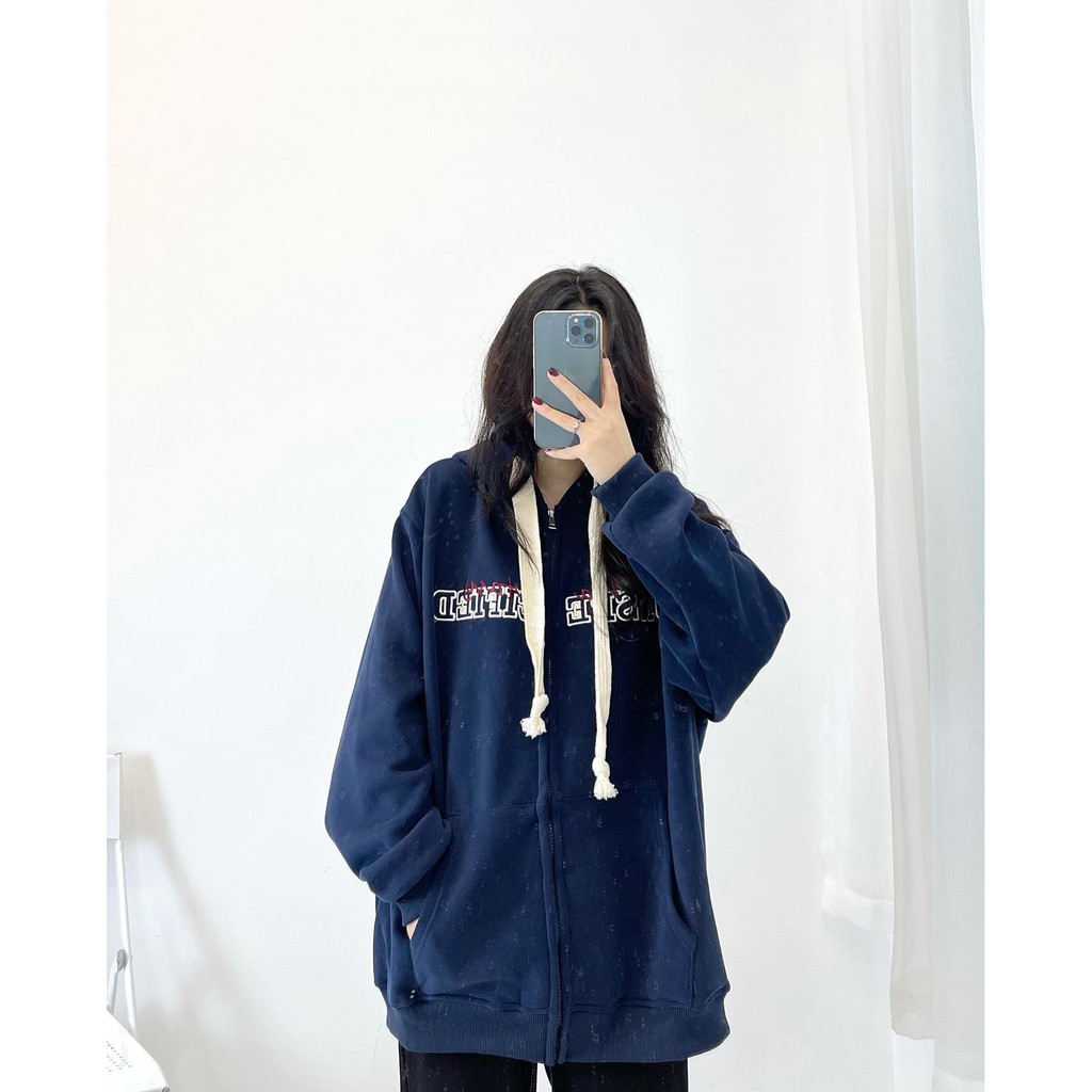 (FREESHIP) Áo khoác hoodie nỉ UNSPE miho house