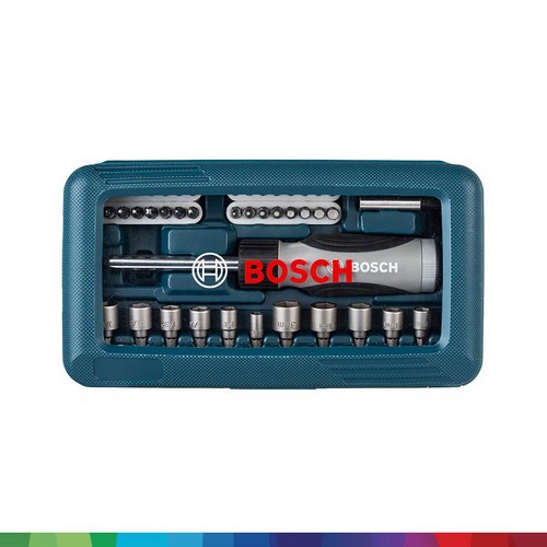 Combo máy khoan động lực Bosch GSB 550 MP SET 19 chi tiết + Bộ vặn vít đa năng Bosch 46 món