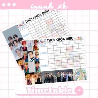 Thời khóa biểu BTS