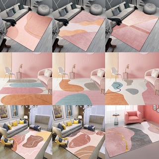 New modern theme style carpet, simple design, decorated with Nordic geometric patterns in the living room