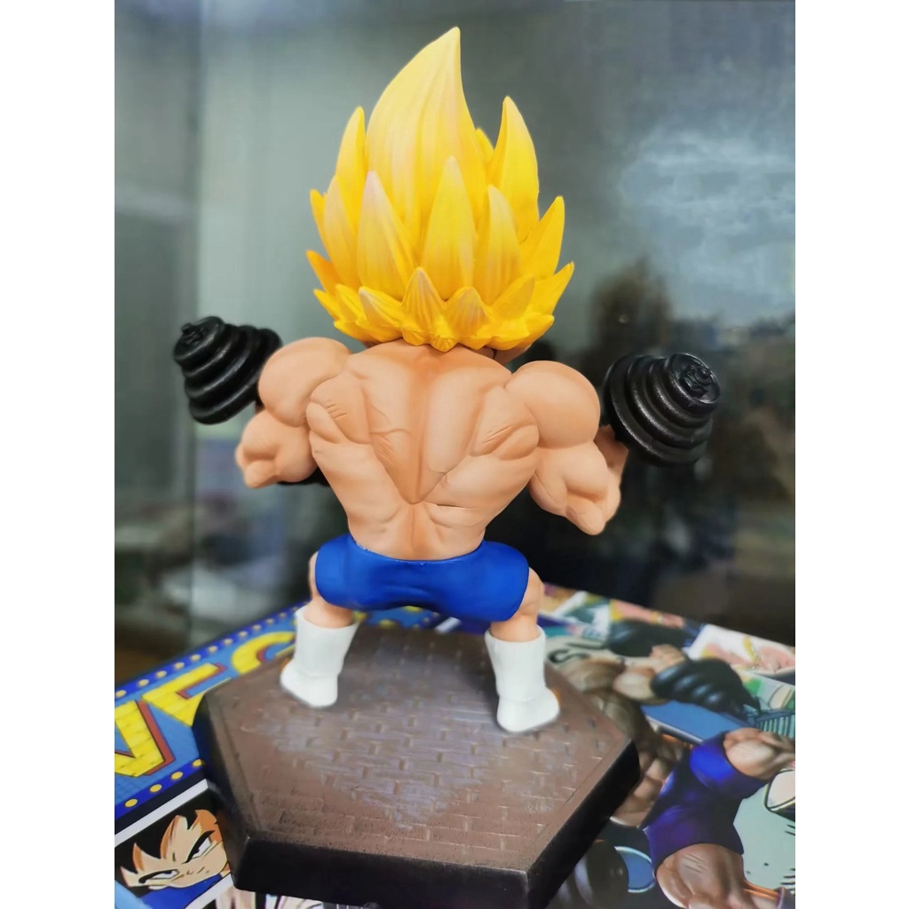 Mô hình chibi vegeta tập tạ hàng đẹp chất lượng