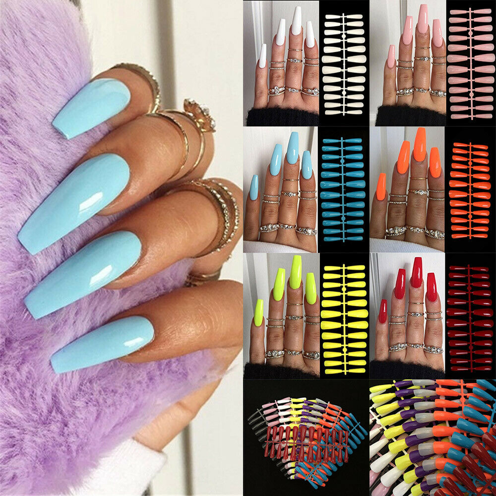 Set móng tay giả dài có thể tái sử dụng