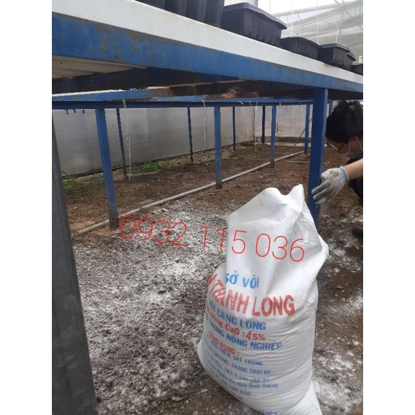 Bao 24-25kg Vôi Bột Nông Nghiệp Tân Thành Long, CaO 45%, Bón Cây, Khử Phèn, Sát T.rùng, Cải Tạo Đất, Ao Chuồng, ....