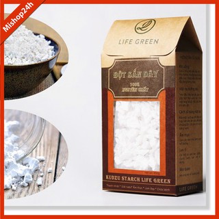 Bột sắn dây nguyên chất 100% LIFE GREEN 500gr giúp thanh nhiệt, giải độc, mát gan, làm đẹp da, tăng vòng 1